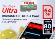 Thẻ nhớ MicroSDHC SanDisk Ultra 64GB 80MB/s